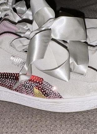 Кросівки puma suede heart (38 розмір / 24 см) з пастками та стрічками