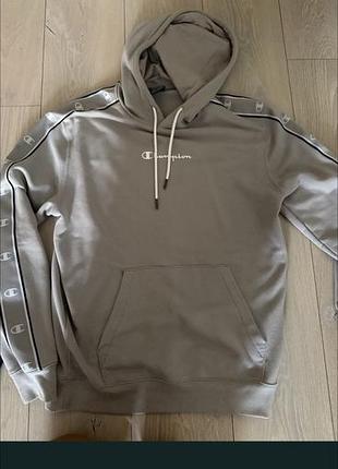 Худи женское champion серое 3