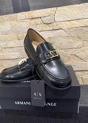 Лофери жіночі armani exchange чорні