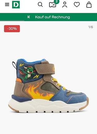 Черевики для хлопчиків deichmann на флісі