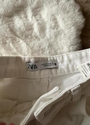 Шорти жіночі zara бермуди білі 4