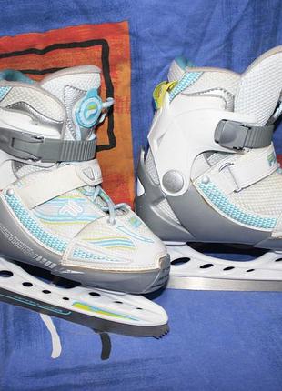 Продам детские раздвижные коньки fila x-one ice g white/blue, оригинал.