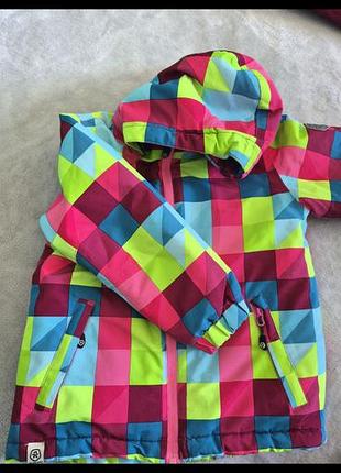 Куртка для дівчинки color kids різнокольорова, 2 комбінезони колір - бордовий.