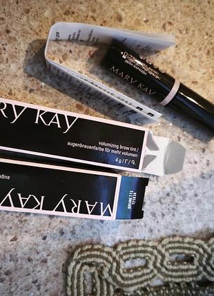 Гель-тінт для брів mary kay volumizing brow tint, brunette, 4 г.тінт  для  брів