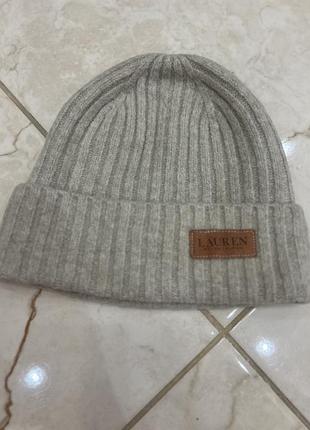 Шапка ralph lauren кашемірова сіра