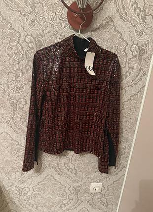 Жіноча блуза в лелітки zara