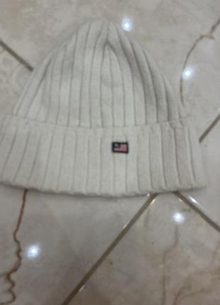 Шапка унисекс polo ralph lauren белая в рубчик