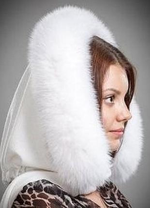 Timeheaddress — новий, білосніжний капор хомут із хутром песця