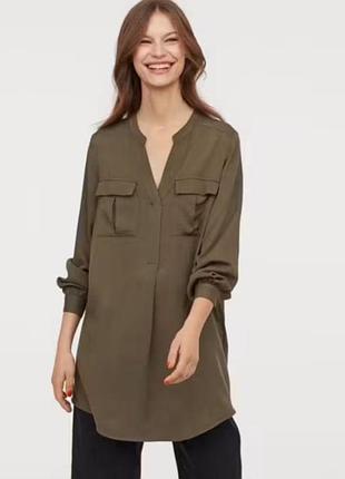 Туника блуза хаки от h&amp;m
