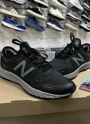 Жіночі трекінгові кросівки new balance fresh foam kaymin trail gore-tex непромокаючі на мембрані чорні термо демісезонні трейлові бу 38-38.5 оригінал
