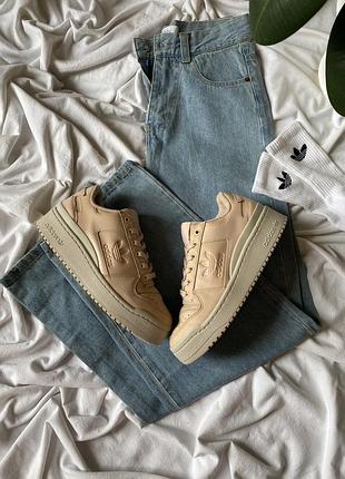Кроссовки женские adidas forum bold shoes beige 40 (25см.) 📏25.5cm