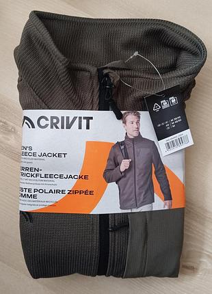 Куртка чоловіча crivit, в середині на флісі, тепла кофта на блискавці в розмі м