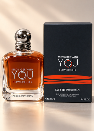Чоловічі парфуми emporio armani stronger with you powerfully армані стронгер віз ю паверфуллі 100 мл