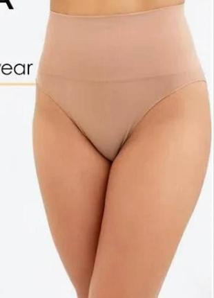 Бесшовные корректирующие трусы с высокой посадкой primark uk 16-18