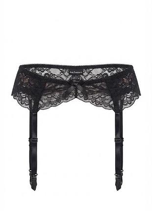 Ніжний чорний мереживний пояс для панчох ann summers (s / uk 8-10 / eur 34-36)