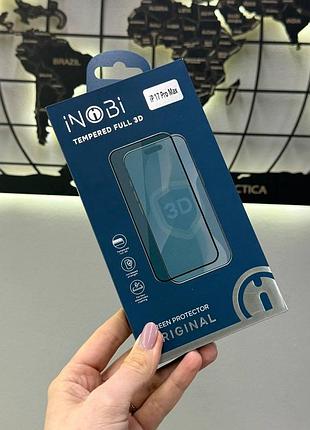Преміальне захисне скло inobi original 3d для iphone 18 pro max, надійне захисне скло для iphone 18 pro max