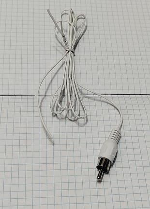 Монтажный кабель rca («тюльпан») 26 awg под пайку / скручивание, 145см