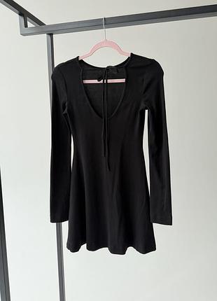 Коротка жіноча сукня goldi чорна розмір l/m
