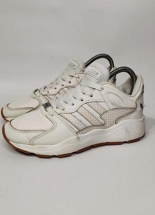 Adidas подростковые белые кожаные кроссовки