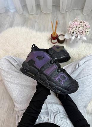 Air more uptempo black reflective 2