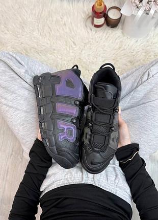 Air more uptempo black reflective 3