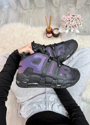 Air more uptempo black reflective 9