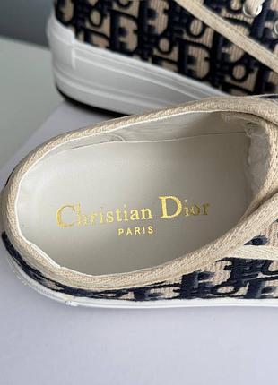 Кеди d1or b23 platform beige blue 6