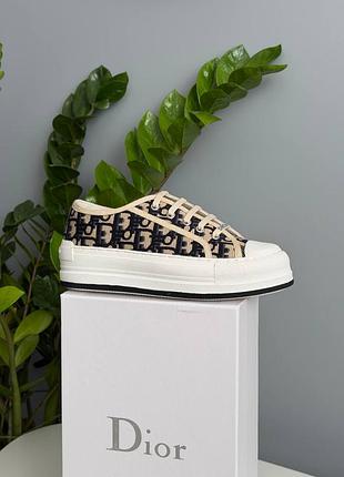 Кеди d1or b23 platform beige blue 5