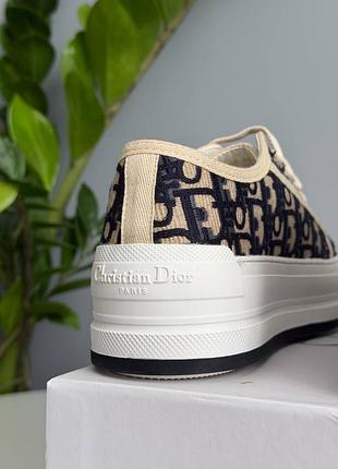 Кеди d1or b23 platform beige blue 3
