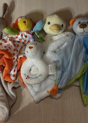Комфортери і брязкальце лот для малюків