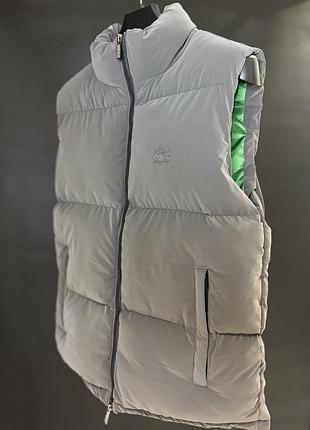 Жилетка чоловіча lacoste сіра