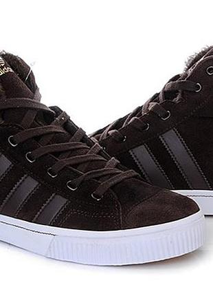 Кросівки adidas aditennis high fur зимові-41р-26см