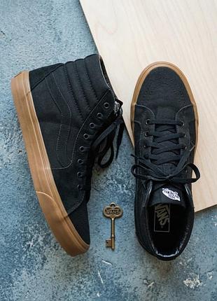 Оригинальные высокие кеды vans sk8-hi gum sole (размер 47 / 31 см)