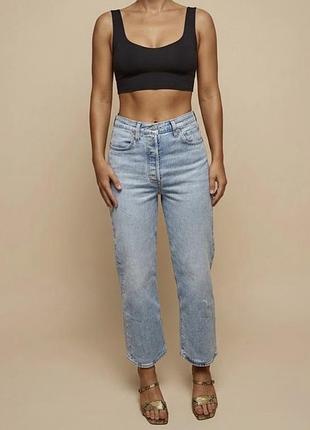Levi's ribcage straight прямі блакитні джинси левіс w27 l27
