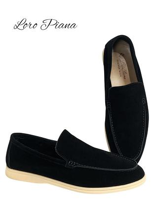 Кожаные лоферы loro piana 4