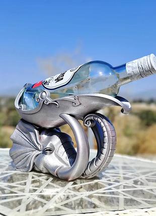 Подставка для винных бутылок голова слона