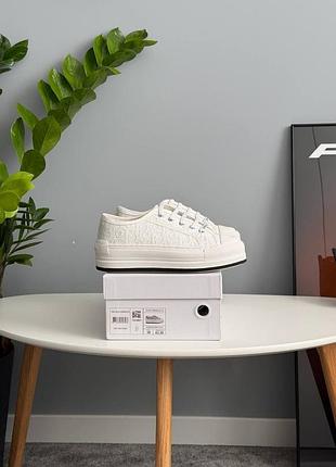 Кеди жіночі christian d1or b23 platform white білі