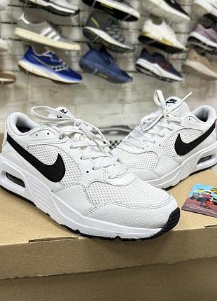 Жіночі кросівки nike air max sc сітка білі оригінал стильні для бігу тренувань залу фітнесу спорту легкі бу 38 р спортивні повсякденні якісні бігові