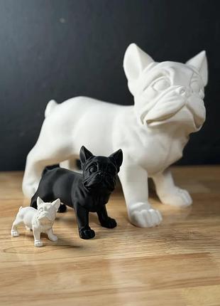 Французский бульдог стильная 3d декоративная фигурка