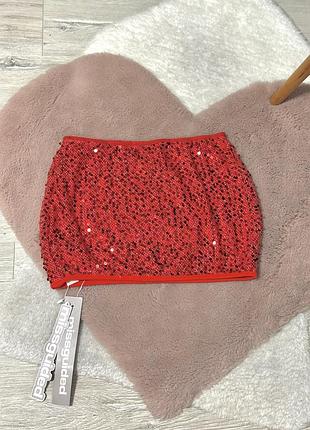 Міні спідничка в паєтки від missguided 4