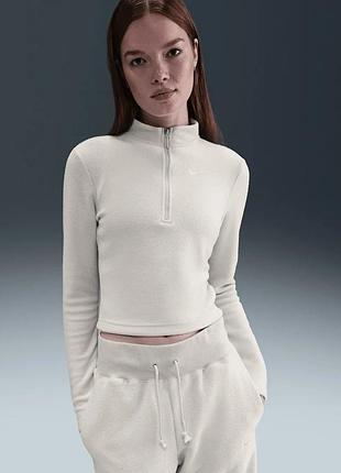 Кофта nike sportswear phoenix plush slim cozy fleece 1/2-zip top