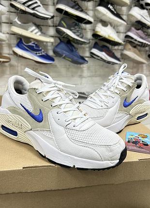 Жіночі кросівки nike air max excee сітка білі оригінал стильні для бігу тренувань залу фітнесу спорту легкі бу 40.5-41 р спортивні повсякденні шкіряні