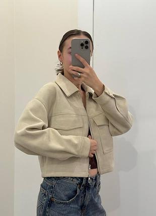 Куртка замшева stradivarius s 3