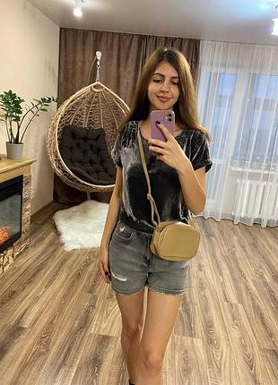 Сумка сумочка бежева коричнева маленька на плече