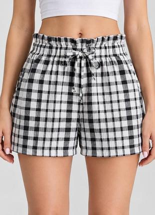 Шорты женские хлопковые в клетку primark