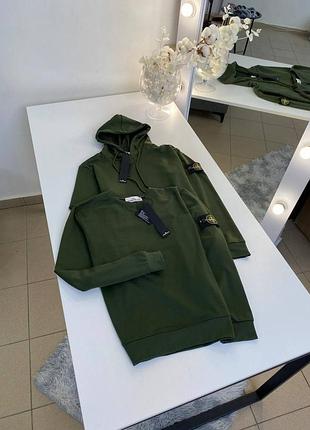 Світшот чоловічий stone island зелений