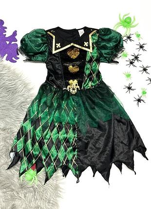 Карнавальний костюм, плаття, сукня боазень, джокер на halloween morrisons 5-6 років