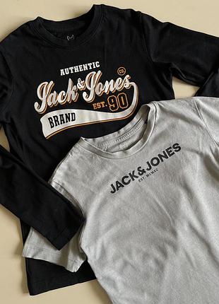 Набір лонгслів jack&jones футболка з лого реглан кофта і футболка