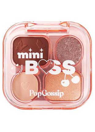 Палітра тіней для повік pop gossip eyeshadow mini boss, 01 pretty in pink
