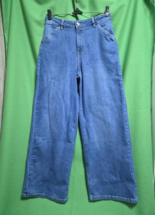 Широкі джинси wide leg з косими кишенями denim 1985 denim authentic matalan